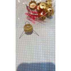 Ковпачки для новорічних куль діам. 15 мм (10 шт)